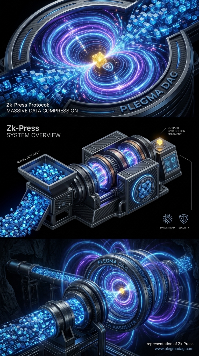 ZK-Press — Motor de Compressão PLEGMA DAG